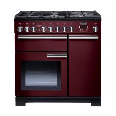 Rangemaster Professional Deluxe 90cm Gas Hob Double Oven Dual Fuel Range Cooker