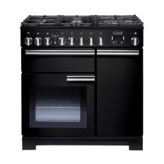 Rangemaster Professional Deluxe 90cm Gas Hob Double Oven Dual Fuel Range Cooker