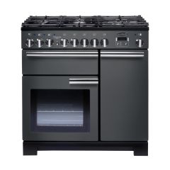 Rangemaster Professional Deluxe 90cm Gas Hob Double Oven Dual Fuel Range Cooker