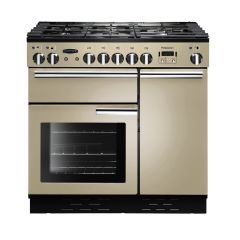 Rangemaster Professional+ 90cm 5 Ring Gas Hob Double Oven Dual Fuel Range Cooker