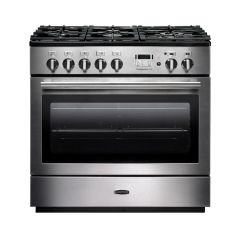 Rangemaster Professional+FX 90cm 5 Burner Hob Single Oven Dual Fuel Range Cooker