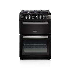 Rangemaster Professional+ 60cm 4 Ring Gas Hob Double Oven Dual Fuel Range Cooker