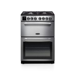 Rangemaster Professional+ 60cm 4 Ring Gas Hob Double Oven Dual Fuel Range Cooker