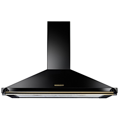 Rangemaster RCLAHDC110BL/B 110cm 3 Speed Black Classic Chimney Cooker Hood