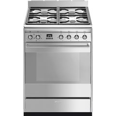 Smeg Concert 60cm 4 Burner Single Oven Dual Fuel Mini Range Cooker