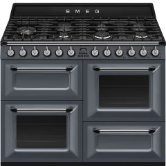 Smeg Victoria 110cm 7 Burner Gas Hob Double Oven & Grill Dual Fuel Range Cooker