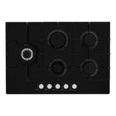 Statesman GH175GB 75cm 5 Burner Black Glass Gas Hob