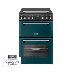 Stoves Richmond Deluxe 60cm 4 Burner Hob Double Oven Dual Fuel Mini Range Cooker