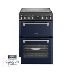 Stoves Richmond Deluxe 60cm 4 Burner Hob Double Oven Dual Fuel Mini Range Cooker