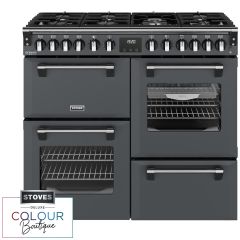 Stoves Richmond Deluxe 100cm 7 Burner Gas Hob Quad Oven Dual Fuel Range Cooker