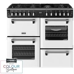 Stoves Richmond Deluxe 100cm 7 Burner Gas Hob Quad Oven Dual Fuel Range Cooker