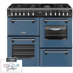 Stoves Richmond Deluxe 100cm 7 Burner Gas Hob Quad Oven Dual Fuel Range Cooker