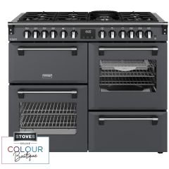 Stoves Richmond Deluxe 110cm 7 Burner Gas Hob Quad Oven Dual Fuel Range Cooker