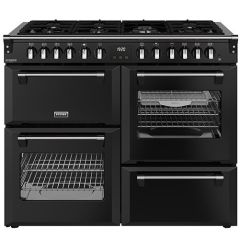 Stoves Richmond Deluxe 110cm 7 Burner Gas Hob Quad Oven Dual Fuel Range Cooker