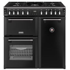 Stoves Richmond Deluxe 90cm 5 Burner Gas Hob Triple Oven Dual Fuel Range Cooker