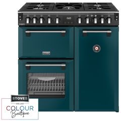 Stoves Richmond Deluxe 90cm 5 Burner Gas Hob Triple Oven Dual Fuel Range Cooker