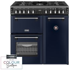 Stoves Richmond Deluxe 90cm 5 Burner Gas Hob Triple Oven Dual Fuel Range Cooker