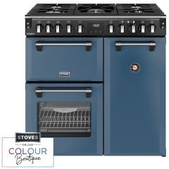 Stoves Richmond Deluxe 90cm 5 Burner Gas Hob Triple Oven Dual Fuel Range Cooker