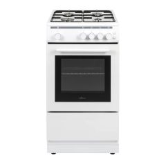 Willow WGS50CW/M 50cm 4 Burner Gas Hob Single Oven All Gas Cooker