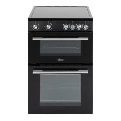 Willow WT60CCB/M 60cm 4 Zone Ceramic Hob Twin Cavity Electric Cooker