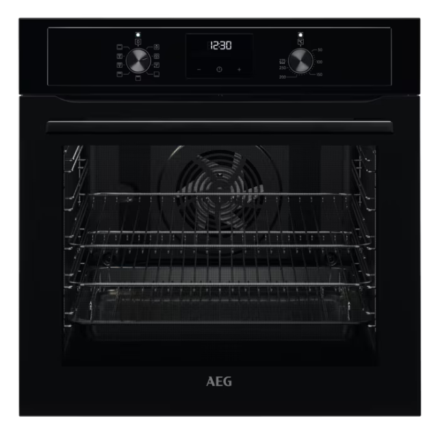AEG 300 SurroundCook BEX33501EB Built-In Aqua Clean Single Electric Oven