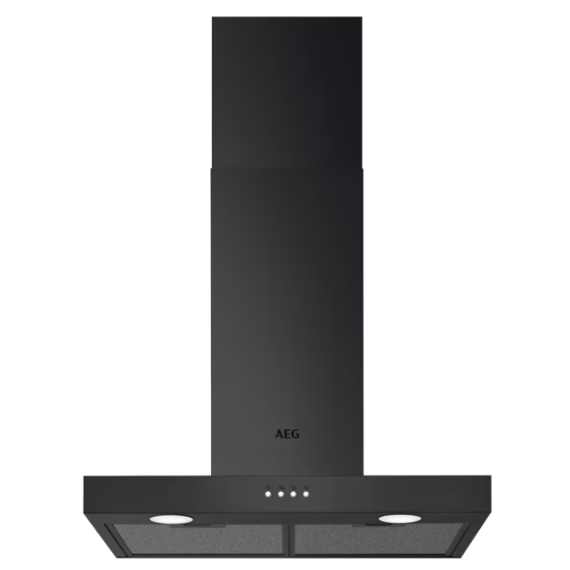 AEG 5000 ExtractionTech DBX3651R 60cm 3 Speed Black Matte Flat Cooker Hood