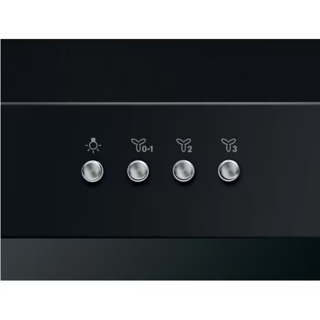 AEG 5000 ExtractionTech DBX3651R 60cm 3 Speed Black Matte Flat Cooker Hood