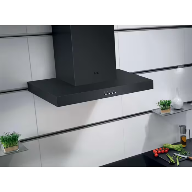 AEG 5000 ExtractionTech DBX3651R 60cm 3 Speed Black Matte Flat Cooker Hood