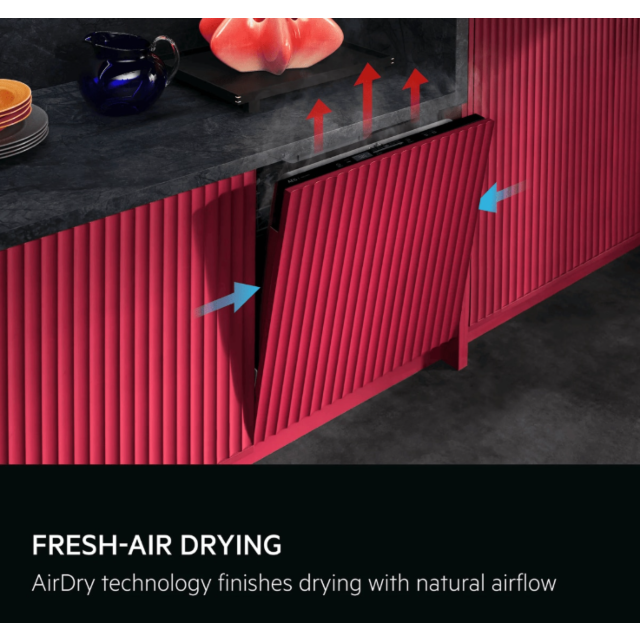 AEG 5000 AirDry GI5200C2SN 14 Place Setting 5 Program Integrated Dishwasher