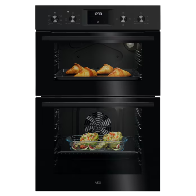 AEG 6000 SurroundCook OU5NP20B Built-In Eye-Level Double Electric Oven