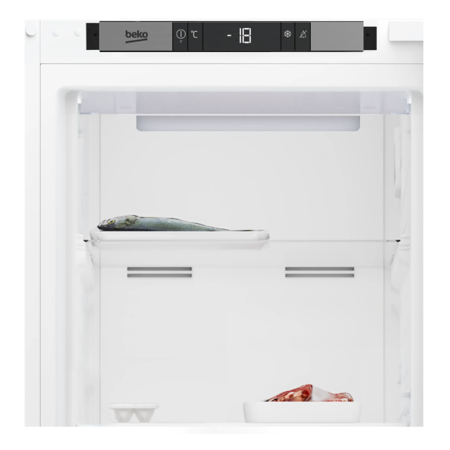 Beko BFFD4577/M 220L Frost Free Integrated Tall Freezer with Freezer Guard