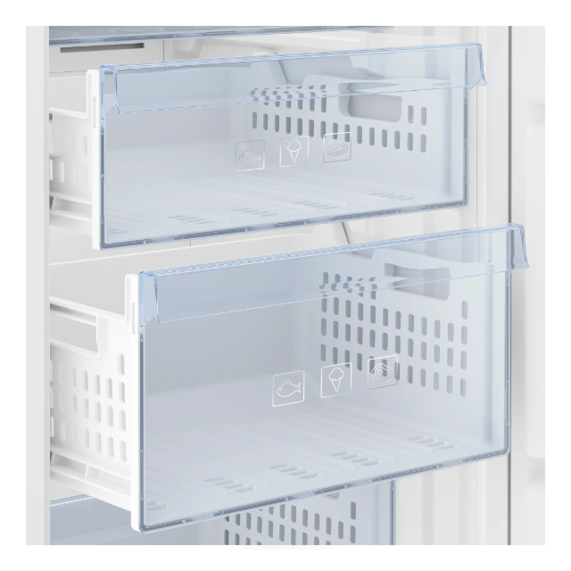 Beko BFFD4577/M 220L Frost Free Integrated Tall Freezer with Freezer Guard