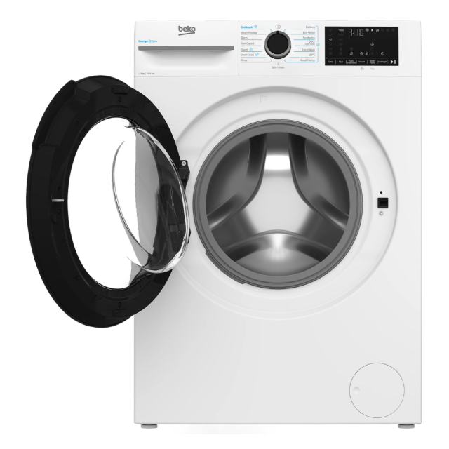 Beko BM3WT4941IW/M 9kg 1400rpm IronFast EnergySpin Washing Machine