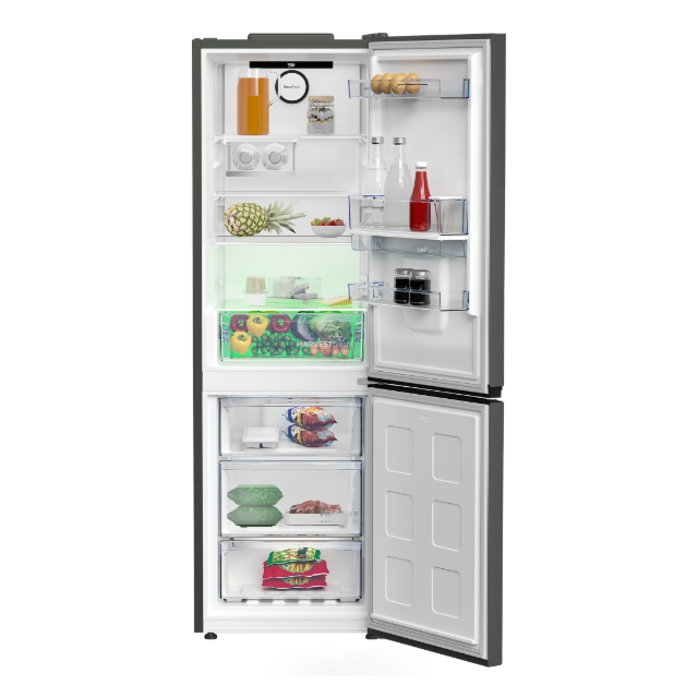Beko CNG4686DVG/M 60cm 60/40 Total No Frost AeroFlow HarvestFresh Fridge Freezer