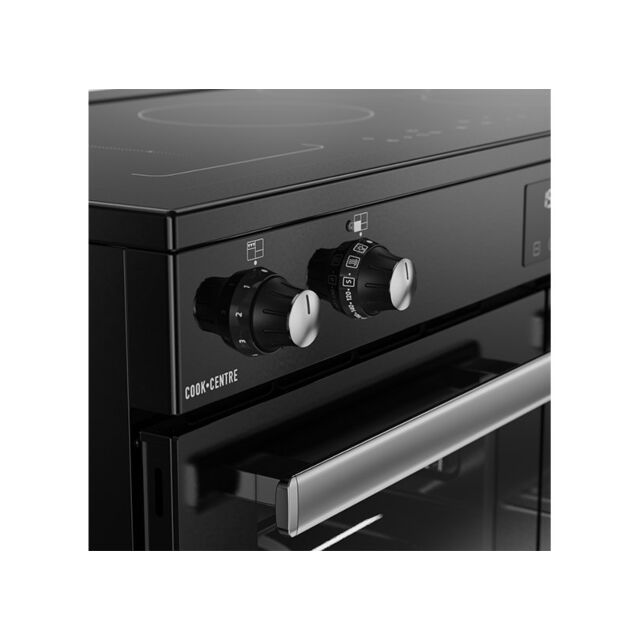 Belling Cookcentre 100cm 5 Zone Induction Hob Double Oven Electric Range Cooker
