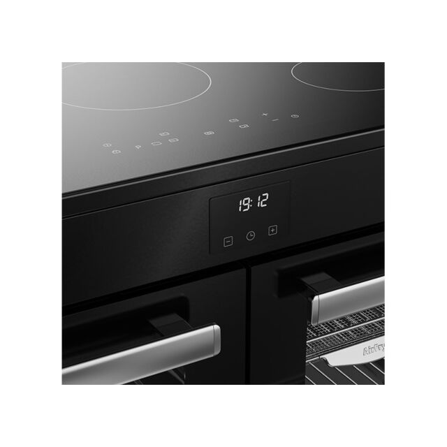 Belling Cookcentre 100cm 5 Zone Induction Hob Double Oven Electric Range Cooker