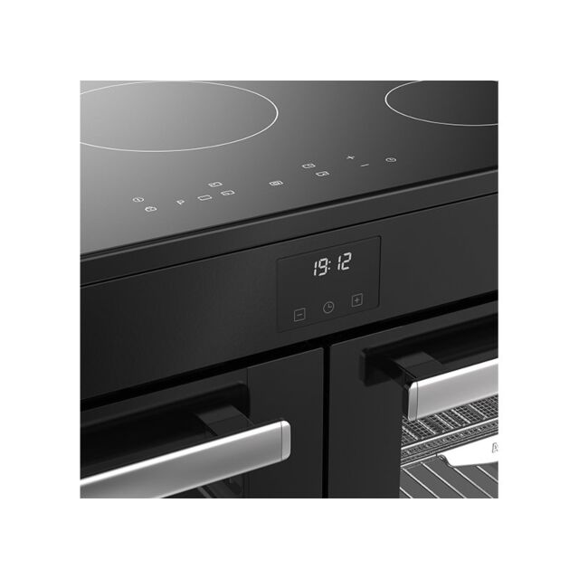 Belling Cookcentre 110cm 5 Zone Induction Hob Double Oven Electric Range Cooker