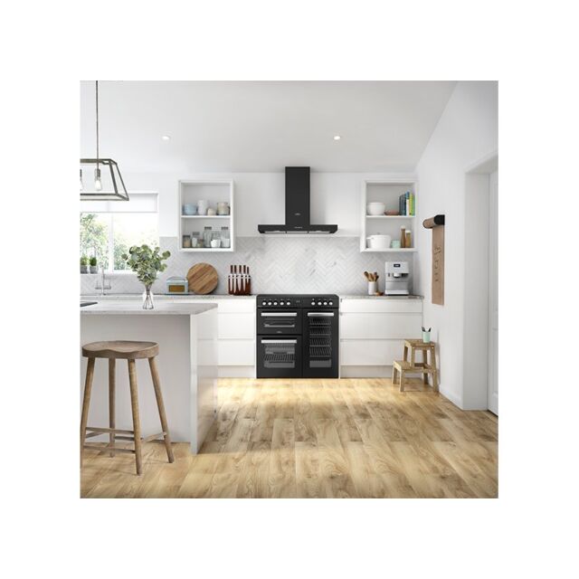 Belling Cookcentre 90cm 5 Zone Ceramic Hob Double Oven Electric Range Cooker
