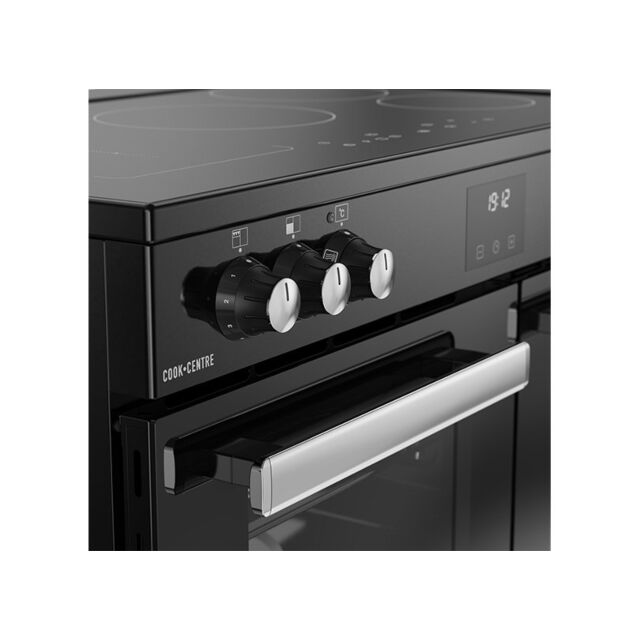 Belling Cookcentre 90cm 5 Zone Induction Hob Double Oven Electric Range Cooker