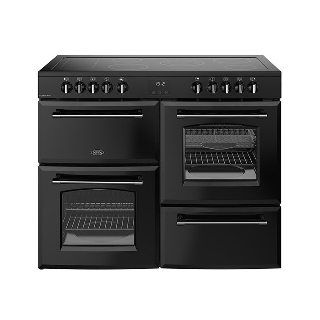 Belling Farmhouse 110cm 5 Zone Ceramic Hob Double Oven Electric Range Cooker