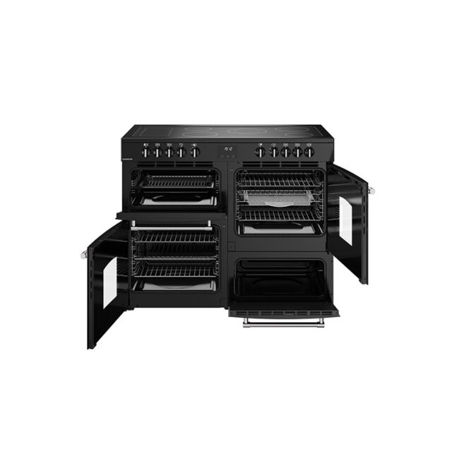 Belling Farmhouse 110cm 5 Zone Ceramic Hob Double Oven Electric Range Cooker