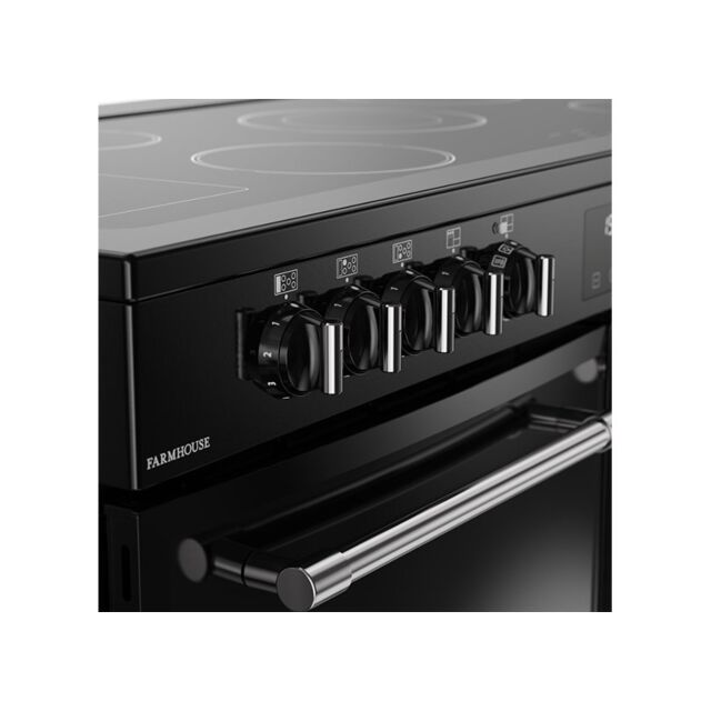 Belling Farmhouse 110cm 5 Zone Ceramic Hob Double Oven Electric Range Cooker