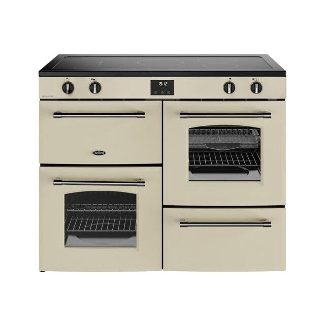 Belling Farmhouse 110cm 5 Zone Induction Hob Double Oven Electric Range Cooker