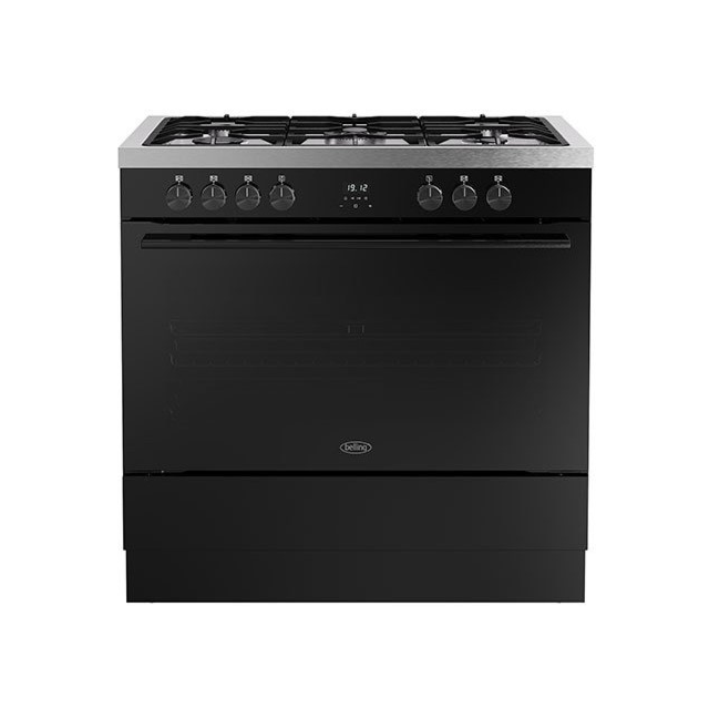 Belling Vision 90cm 5 Burner Gas Hob Single Oven Dual Fuel Range Cooker
