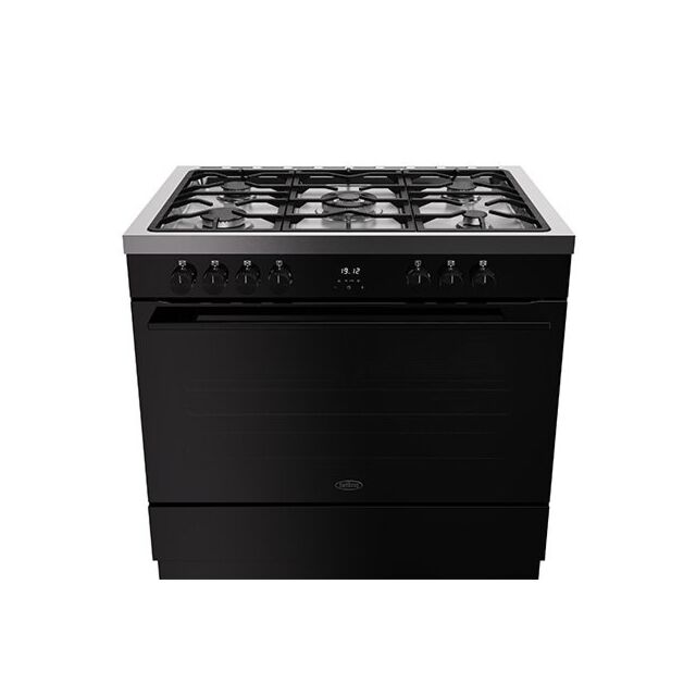 Belling Vision 90cm 5 Burner Gas Hob Single Oven Dual Fuel Range Cooker