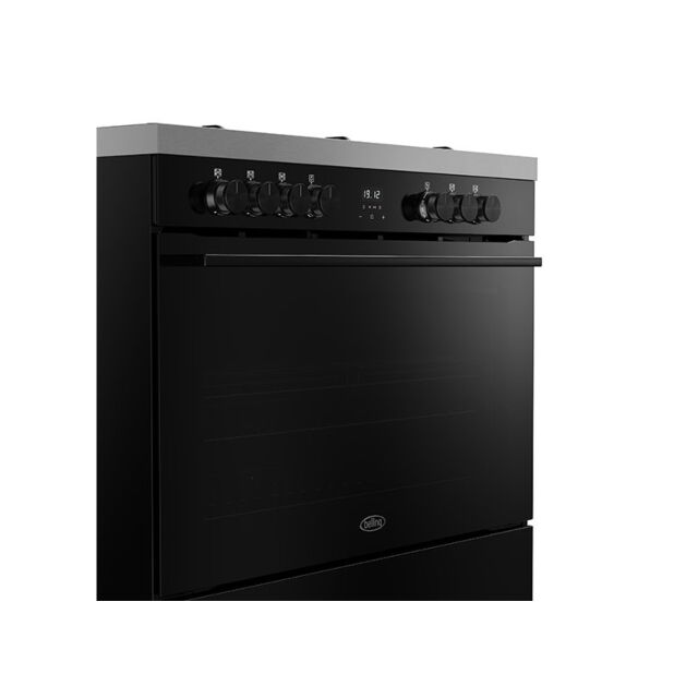 Belling Vision 90cm 5 Burner Gas Hob Single Oven Dual Fuel Range Cooker
