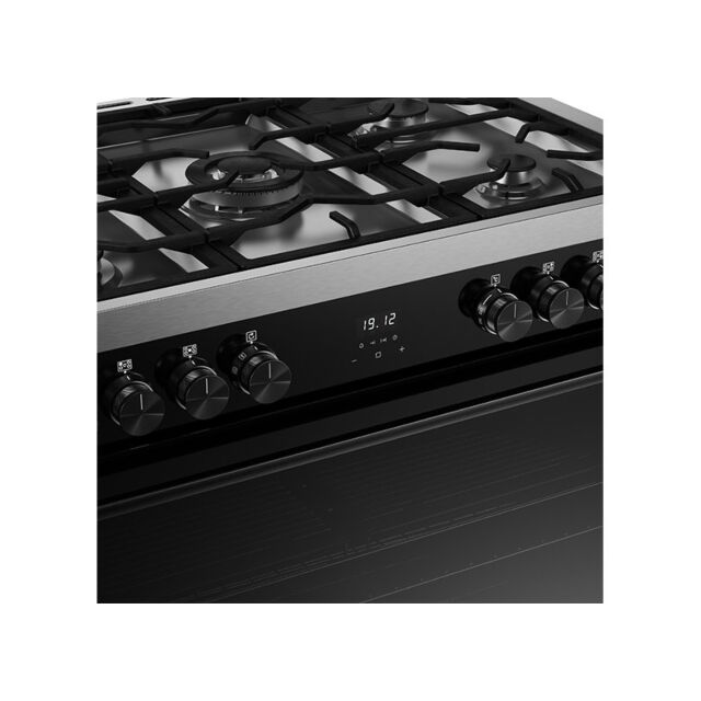 Belling Vision 90cm 5 Burner Gas Hob Single Oven Dual Fuel Range Cooker