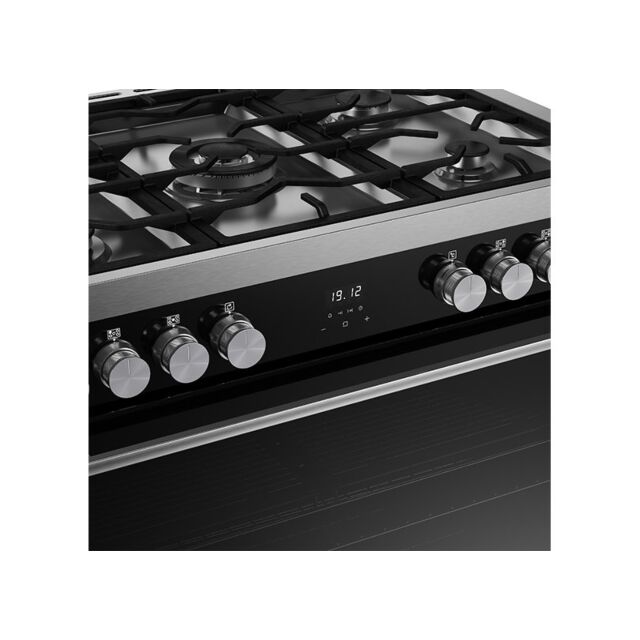 Belling Vision 90cm 5 Burner Gas Hob Single Oven Dual Fuel Range Cooker