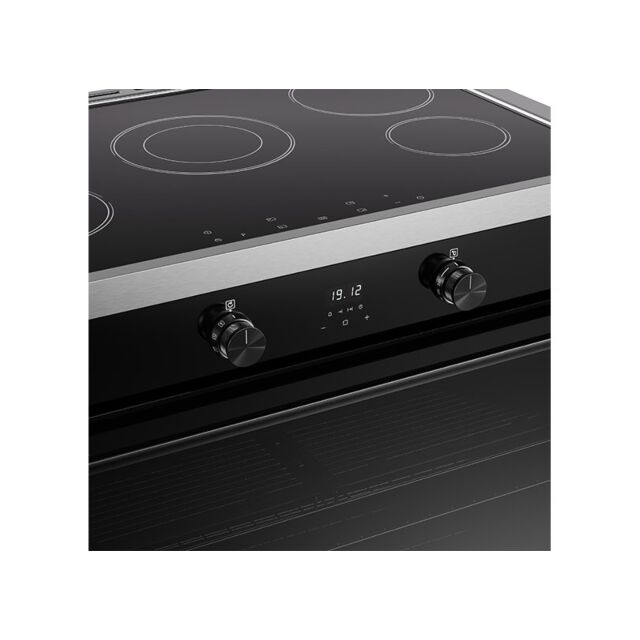 Belling Vision 90cm 5 Zone Induction Hob Single Oven Electric Range Cooker