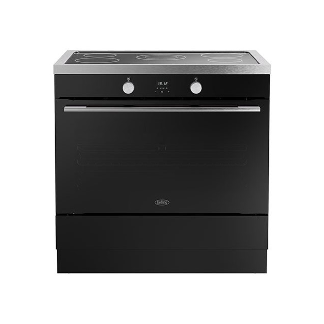 Belling Vision 90cm 5 Zone Induction Hob Single Oven Electric Range Cooker
